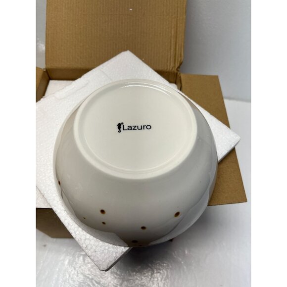 Set Of 4 Lazuro Sandy Porcelain Salad Bowls - Picture 4 of 6